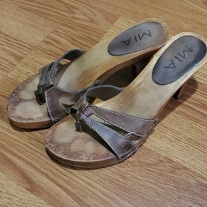 Mia wooden heels size 7